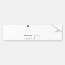 WINE LOVER_OLIVE BUMPER STICKERS