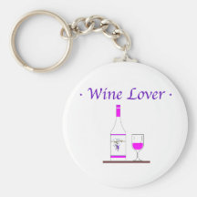 WINE LOVER_PINK KEYCHAINS