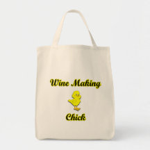 Wine Making Chick Canvas Bag