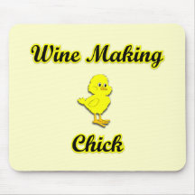 Wine Making Chick Mousepads
