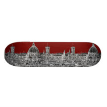 Wine red Florence dome Skate Board Deck