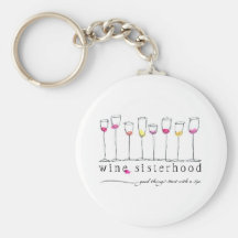 Wine Sisterhood Keychain