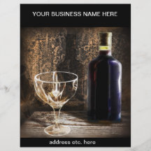 wine themed flyer