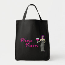 Wine Vixen Dark Shopping Bag