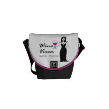Wine Vixen "Good Wine = Wicked Girl" Messenger Bags