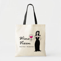 Wine Vixen "Good Wine = Wicked Girl" Shopping Bag