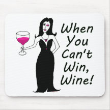Wine Vixen Simply Wicked When You Can't Win, Wine Mousepads