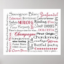 Wine, Wine & More Wine Poster