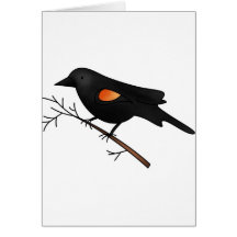 winged bird greeting cards