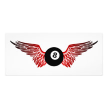 winged eightball personalised announcement