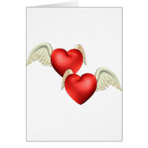 Winged Heart Greeting Card