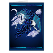 Winged Unicorn Card