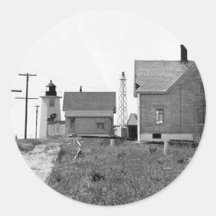 Wings Neck Lighthouse Sticker
