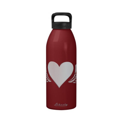 Wings of Love custom water bottle