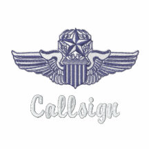 Wings on Golf Polo W/F-100 and Call Sign