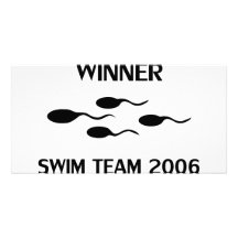 winner swim team 2006 icon photo greeting card
