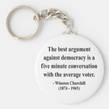 Winston Churchill Quote 10a Key Chain