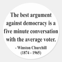Winston Churchill Quote 10a Sticker
