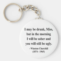 Winston Churchill Quote 2a Key Chains