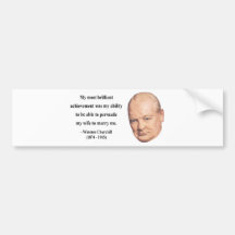 Winston Churchill Quote 6b Bumper Sticker