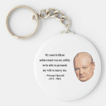 Winston Churchill Quote 6b Key Chains