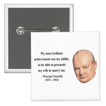 Winston Churchill Quote 6b Pinback Buttons