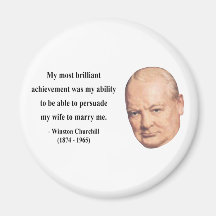 Winston Churchill Quote 6b Refrigerator Magnets