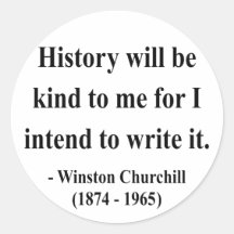 Winston Churchill Quote 7a Stickers