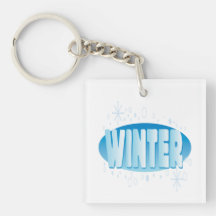 Winter 4 acrylic keychain