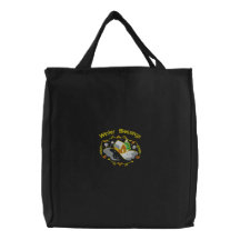 Winter Blessings Embroidered Bag