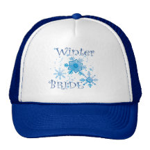 Winter Bride Gifts and Apparel Mesh Hats