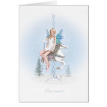 Winter carousel card