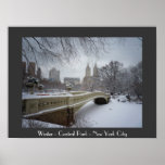 Winter - Central Park - New York City Print