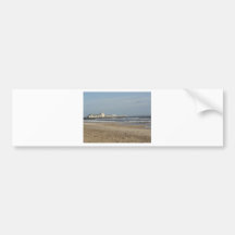 Winter day on Bournemouth beach Bumper Stickers