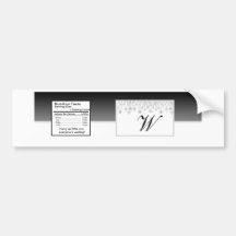 Winter Diamond Wedding Water Bottle Label Bumper Stickers