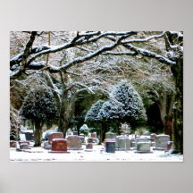 Winter Graveyard Poster