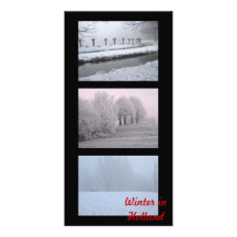 Winter in Holland Customized Photo Card