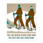 Winter in New York State postcards