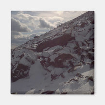 Winter on Mt Washington Magnets