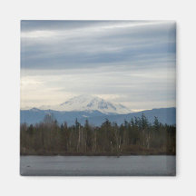Winter River View Refrigerator Magnets