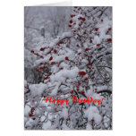 WINTER SCENE BIRTHDAY CARD