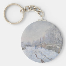 Winter Snow at Argeteuil Key Chains