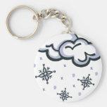 winter snow keychains