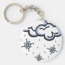 winter snow keychains