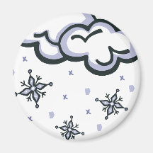 winter snow magnets