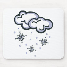 winter snow mouse pads