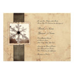 Winter Snowflake Vintage Wedding Invitations