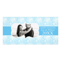 Winter Snowflakes Personalized Photo Card