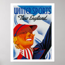 Winter Sports in New England Posters