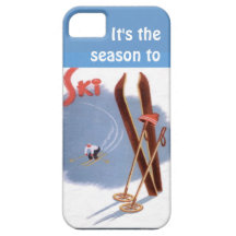 Winter sports - SIts the season to ski iPhone 5 Covers